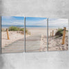 Beach and coastal wall art print of Beautiful Beach Path Set on a stretched canvas