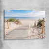 Beach and coastal wall art print of Beautiful Beach Path on a stretched canvas