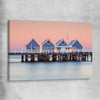 Beach and coastal wall art print of Busselton Jetty on a stretched canvas