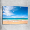 Beach and coastal wall art print of Endless Blue Horizon on a stretched canvas