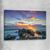 Beach and coastal wall art print of Golden Coast Horizon on a stretched canvas