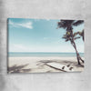 Beach and coastal wall art print of Palm Tropics on a stretched canvas