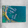 Beach and coastal wall art print of Point Piper Piers on a stretched canvas