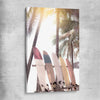 Beach and coastal wall art print of Surf Sunset on a stretched canvas