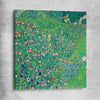 Classic wall art and canvas print of Italian Landscape Gustav Klimt on a stretched canvas