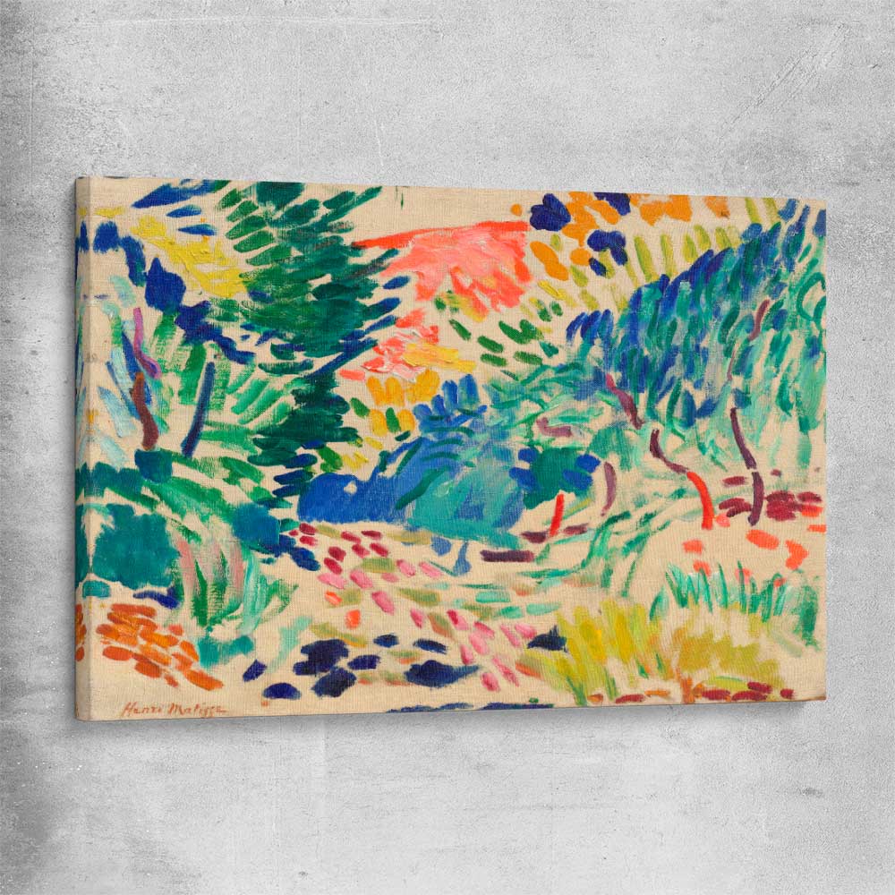 Classic wall art and canvas print of Landscape at Collioure Henri Matisse on a stretched canvas