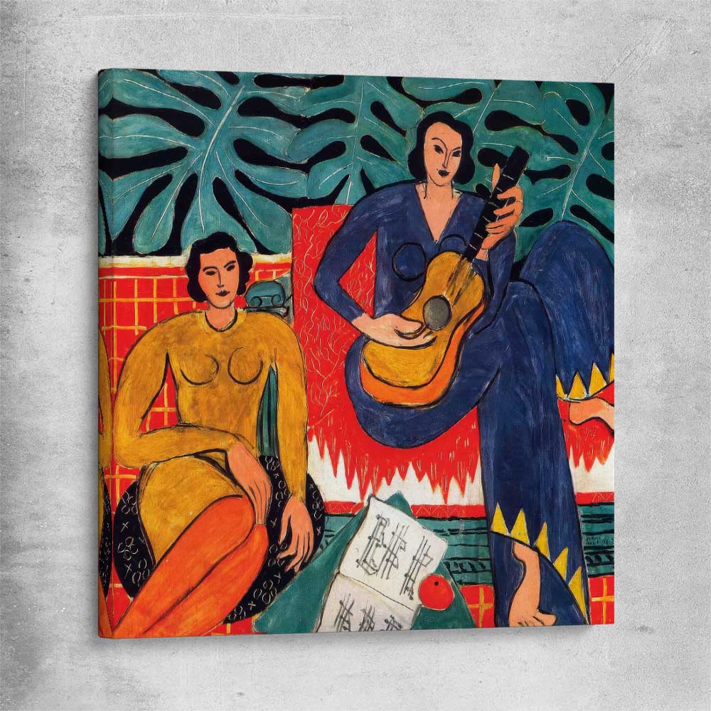 Classic wall art and canvas print of Music Henri Matisse on a stretched canvas
