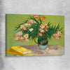 Classic wall art and canvas print of Oleanders Van Gogh on a stretched canvas