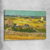 Classic wall art and canvas print of The Harvest Van Gogh on a stretched canvas
