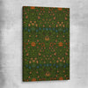 Classic wall art and canvas print of Violet Columbine William Morris on a stretched canvas