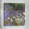 Classic wall art and canvas print of Water Lilies Claude Monet on a stretched canvas