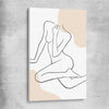 Beige Comfort stretched canvas - part of our high quality fashion canvas wall art and prints collection