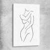 Body Pose stretched canvas - part of our high quality fashion canvas wall art and prints collection