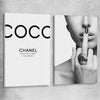 Coco Fashion Pair stretched canvas - part of our high quality fashion canvas wall art and prints collection