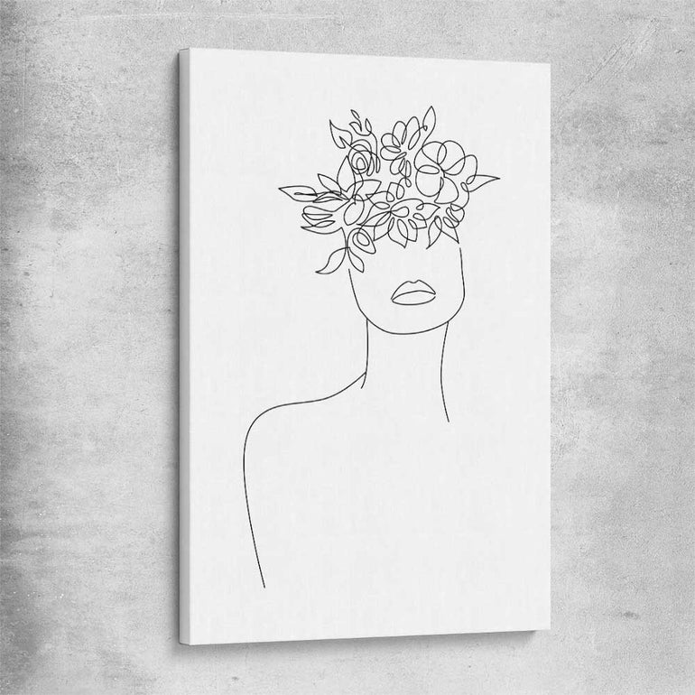 Floral Beauty Two stretched canvas - part of our high quality fashion canvas wall art and prints collection