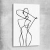 Minimalist Pose stretched canvas - part of our high quality fashion canvas wall art and prints collection