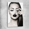 Monotone Model stretched canvas - part of our high quality fashion canvas wall art and prints collection