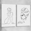 Pondering Thoughts Pair stretched canvas - part of our high quality fashion canvas wall art and prints collection