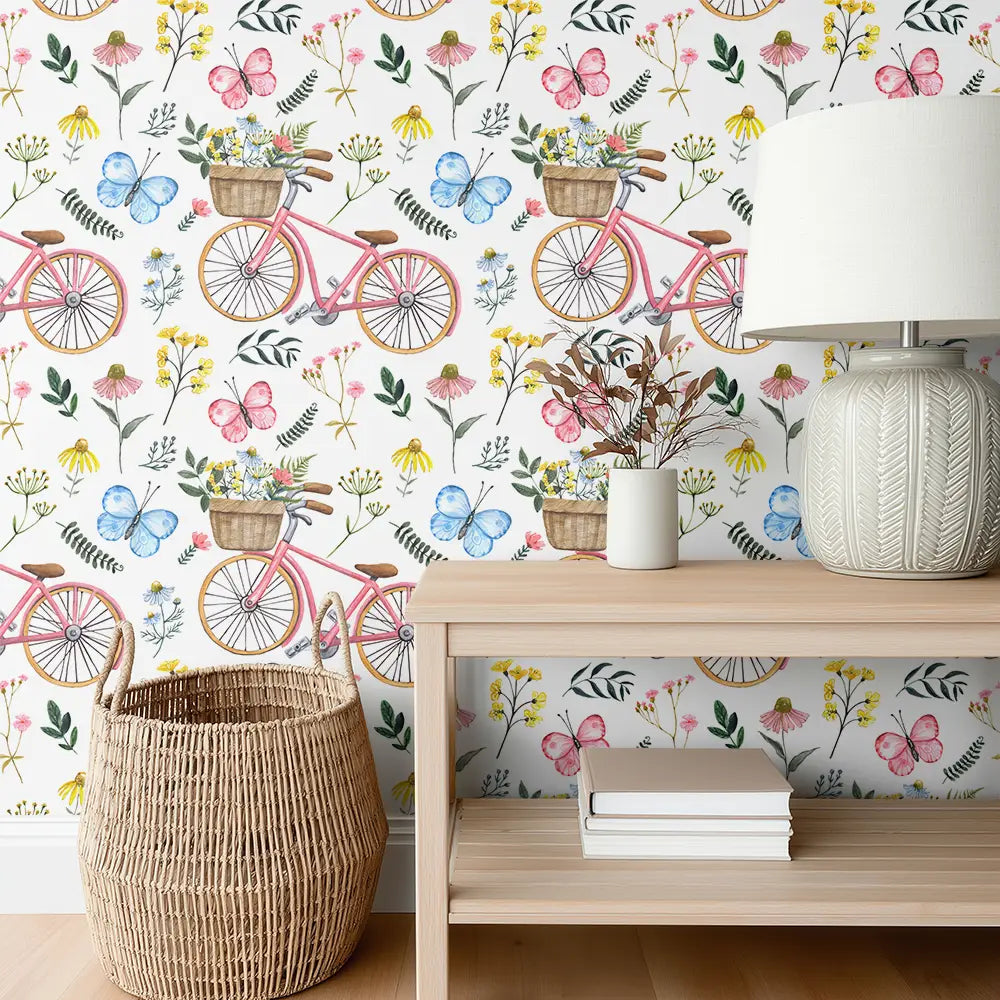 Bicycle Bouquet Wallpaper