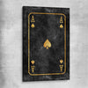 Ace of Spades stretched canvas - part of our high quality fashion canvas wall art and prints collection