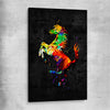 Inspirational wall art print of Fast Colours on a stretched canvas