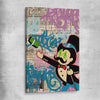 Moneybags Graffiti stretched canvas - part of our high quality fashion canvas wall art and prints collection