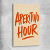 Aperitivo Hour stretched canvas is a colourful and stylish canvas wall art and print suited for the kitchen area