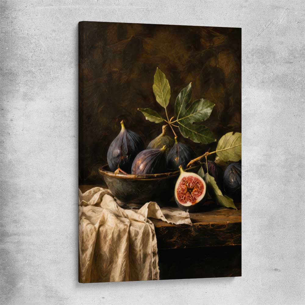 Midnight Harvest stretched canvas is a colourful and stylish canvas wall art and print suited for the kitchen area