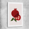 Red Pomegranate stretched canvas is a colourful and stylish canvas wall art and print suited for the kitchen area