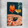 Twilight Aperitivo stretched canvas is a colourful and stylish canvas wall art and print suited for the kitchen area