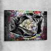 Money wall art print of Cash Duffel on a stretched canvas