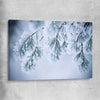 Floral print of Frosted Pine Canopy on a stretched canvas