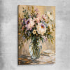 Floral print of Garden Peony on a stretched canvas