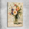 Floral print of Wild Bloom on a stretched canvas