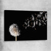 Floral print of Blowing Dandelion on a stretched canvas