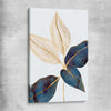 Floral print of Botanic Blue Two on a stretched canvas
