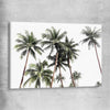 Floral print of Bright Palm Skies on a stretched canvas