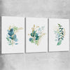 Floral print of Eucalyptus Bunch Set on a stretched canvas