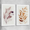 Floral print of Floral Texture Pair on a stretched canvas