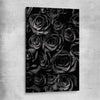 Floral print of Hidden Roses on a stretched canvas