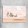 Floral print of Oasis Dunes on a stretched canvas