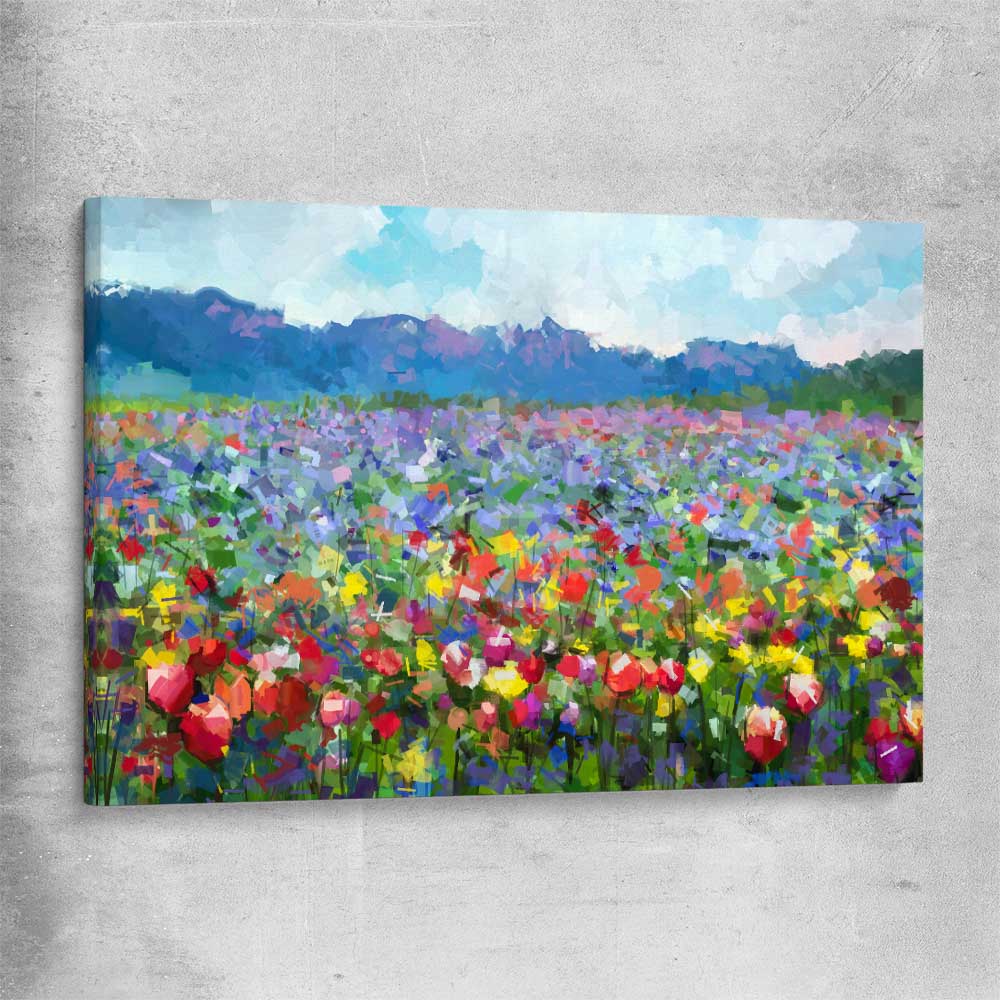 Floral print of Spring Blossom on a stretched canvas