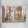 Floral print of Victorian Forest on a stretched canvas