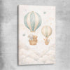 Floating Dreams stretched canvas is a nursery canvas wall art and print suited for childrens nursery area