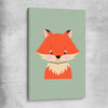 Friendly Fox stretched canvas is a nursery canvas wall art and print suited for childrens nursery area