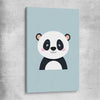Friendly Panda stretched canvas is a nursery canvas wall art and print suited for childrens nursery area