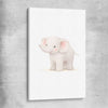 Little Elephant stretched canvas is a nursery canvas wall art and print suited for childrens nursery area