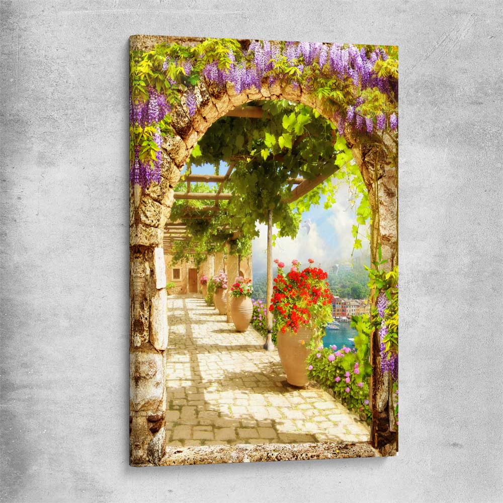 Beautiful Italian Arch stretched canvas is a high quality print in our city skyline, travel prints and maps collection
