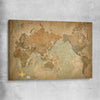 Antique World stretched canvas is a high quality print in our city skyline, travel prints and maps collection
