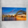 Darling Harbour stretched canvas is a high quality print in our city skyline, travel prints and maps collection
